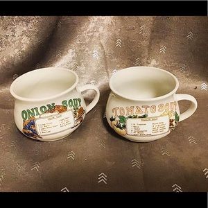 Antique soup cups